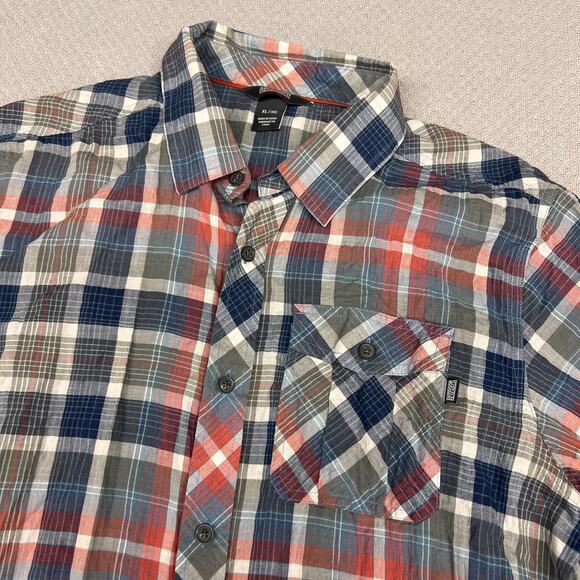 Outdoor Research Shirt Mens XL Plaid Short Sleeve Button Down Classic Western - Picture 3 of 7